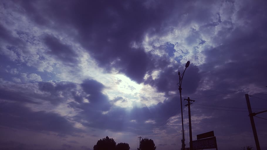 cloud, sky, in the evening, glow, sunshine, sea, solar, republic of korea HD wallpaper