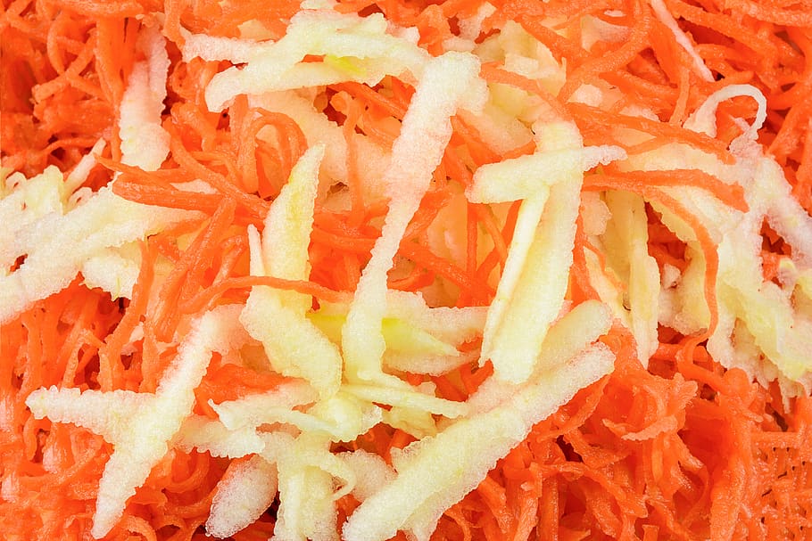 carrot salad, eating, healthy, closeup, macro, texture, carrots, HD wallpaper