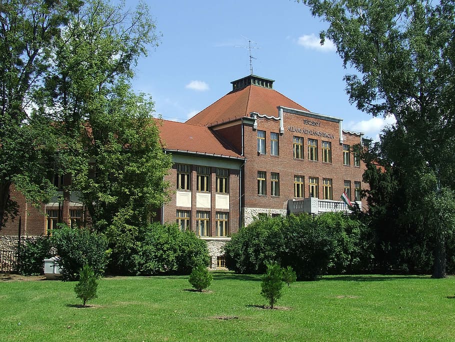 Elementary School in Kaposvar, Hungary, education, photos, public domain, HD wallpaper