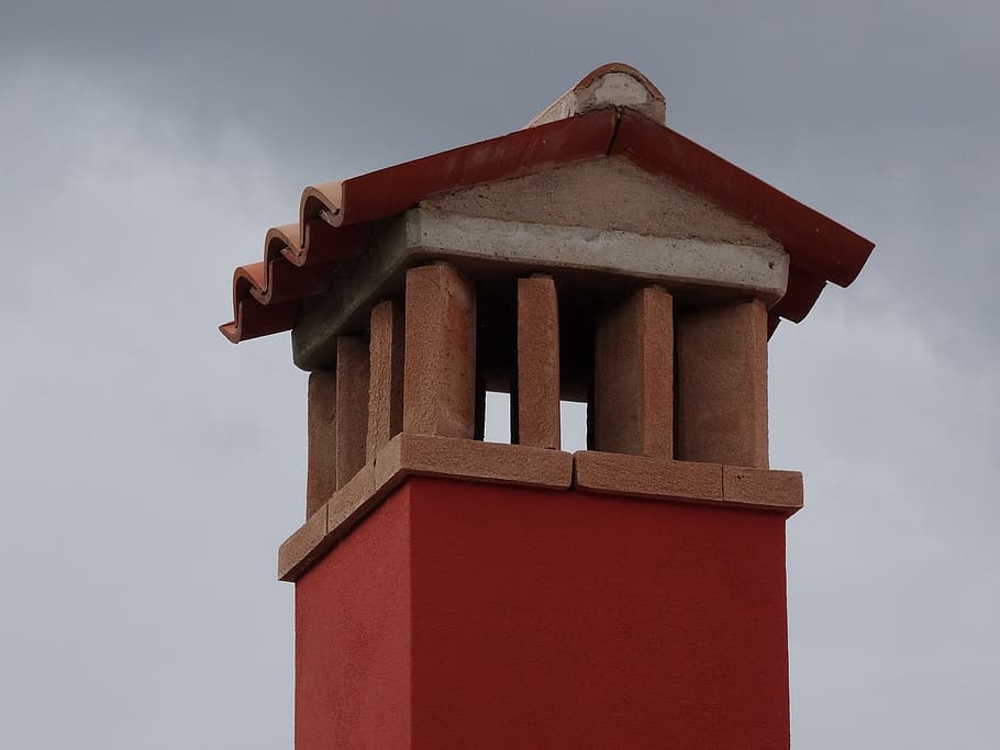 chimney, brick, mediterranean, fireplace, building, roofs, chimney cover