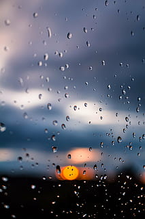 rain, sun, window, raindrop, sky, rainstorm, mood, evening HD wallpaper