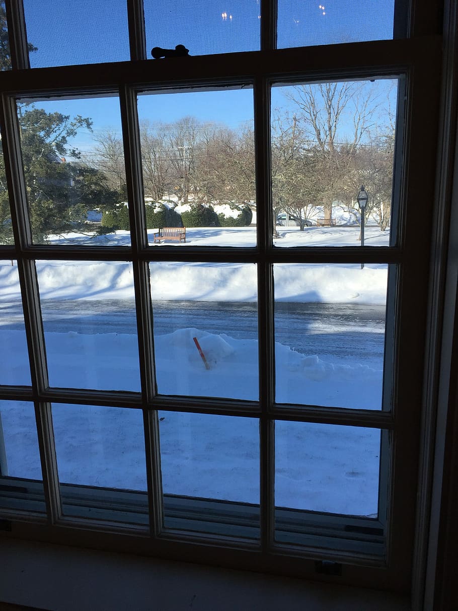 Window, Snow, Winter, Rhode Island, christmas, snowfall, frosty HD wallpaper