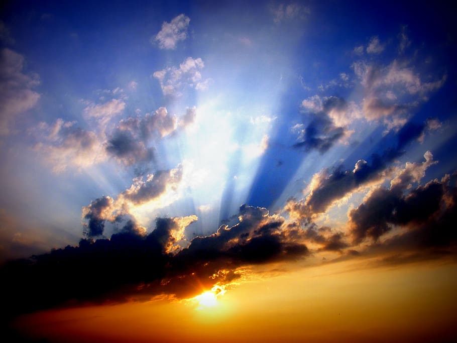 sunrise, sunset, sky, cloud, twilight, nature, cloud - Sky HD wallpaper