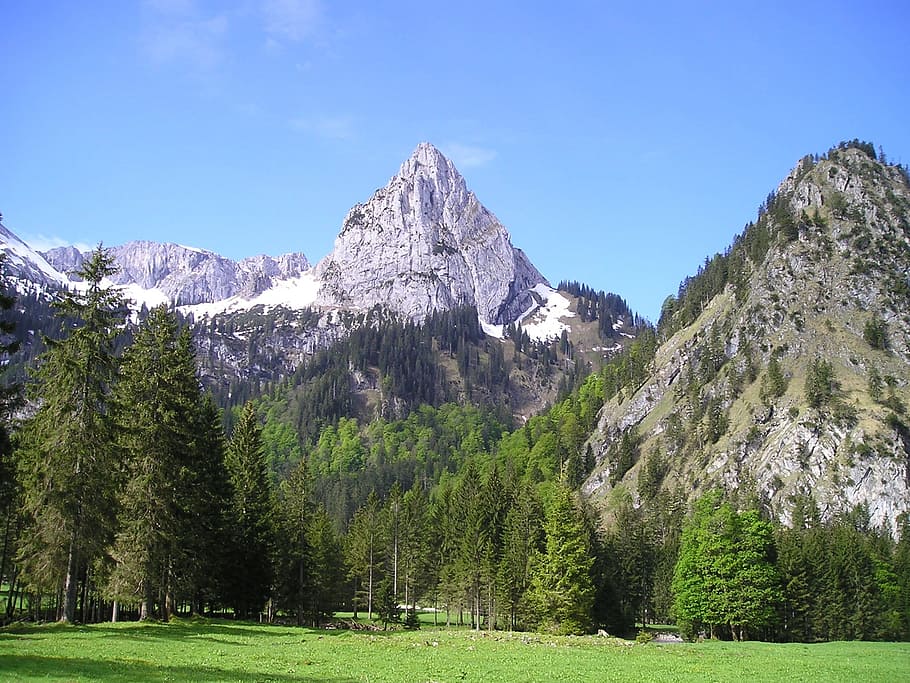mountains, alpine, geiselstein, oberammergau alpine, ceedings
