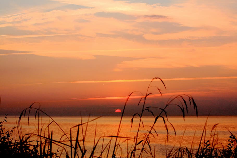 baltic, sea, sun, sunset, horizon, scenic, europe, sky, scenics - nature HD wallpaper