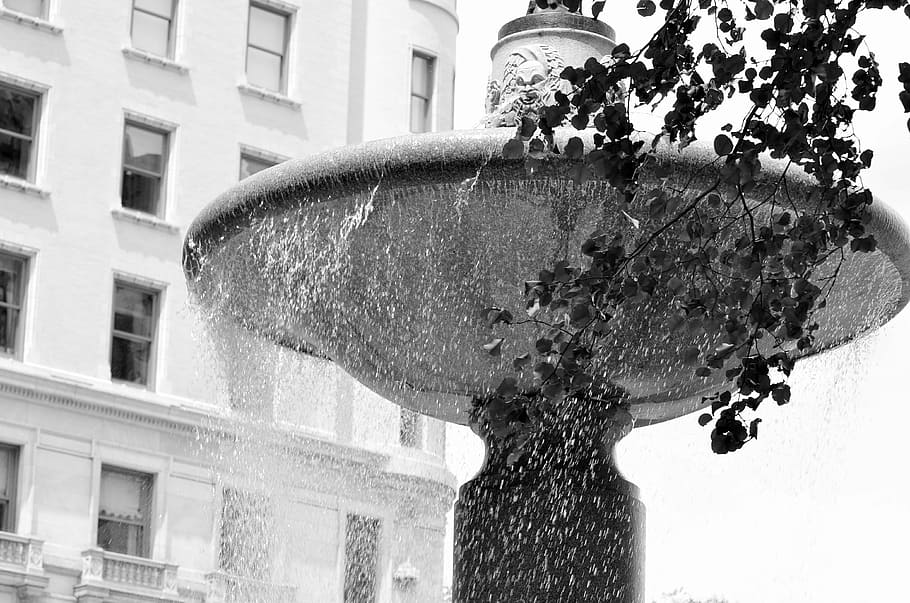 Fountain, Statue, Water, Basin, Basin, City, drop, new york HD wallpaper