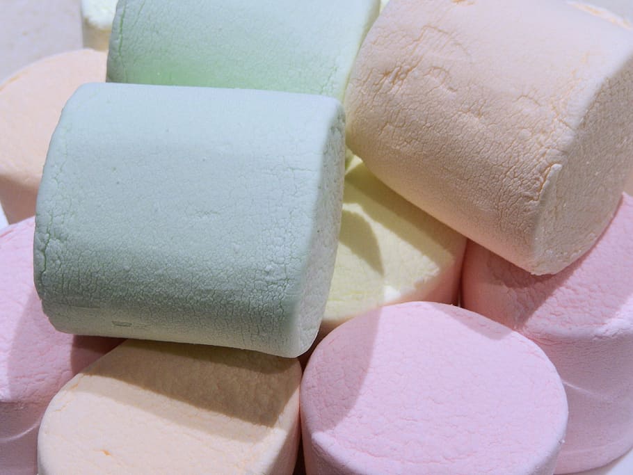 marshmallows, jumbo, fruit flavor, sweet, food, food and drink HD wallpaper