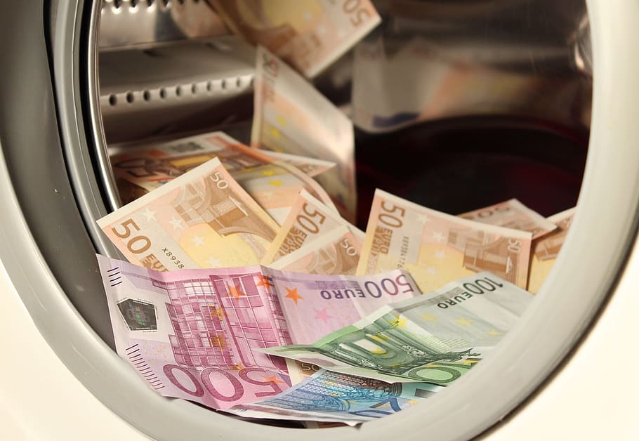 banknote lot in white vault, money, euro, wash, bills, economy