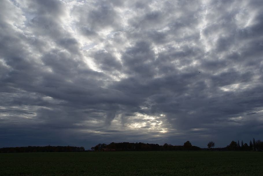 Weather, Clouds, Sun, Agriculture, sky, edemissen, out, landscape HD wallpaper