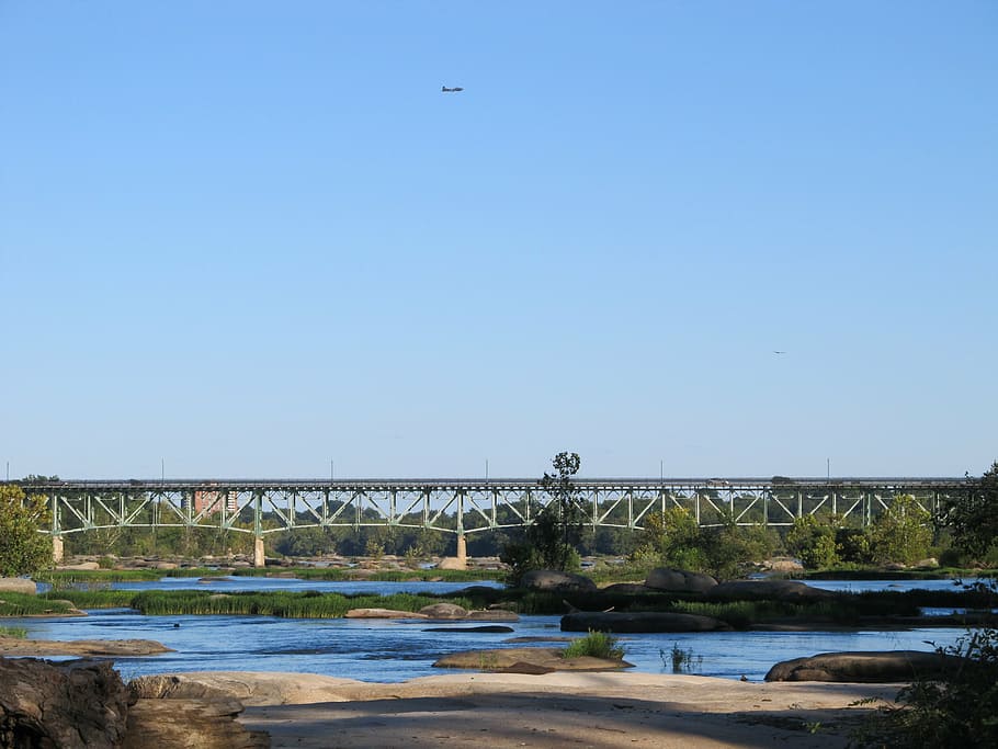 bridge, water, river, sky, city, architecture, landscape, landmark HD wallpaper