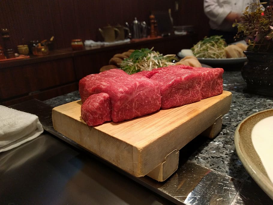 kobe beef, japan, japanese, meat, restaurant, gourmet, food HD wallpaper