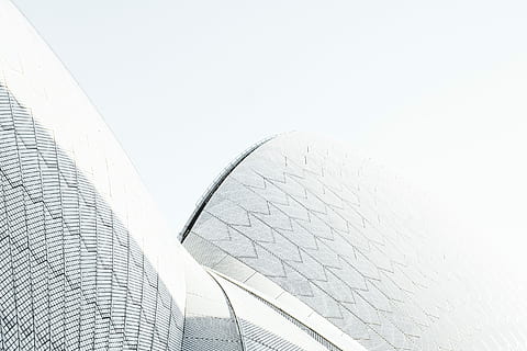 white painted building, low angle of building photograohy, minimum HD wallpaper