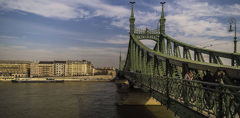 Liberty Bridge, Budapest, Hungary, the liberty bridge, photographer, HD wallpaper
