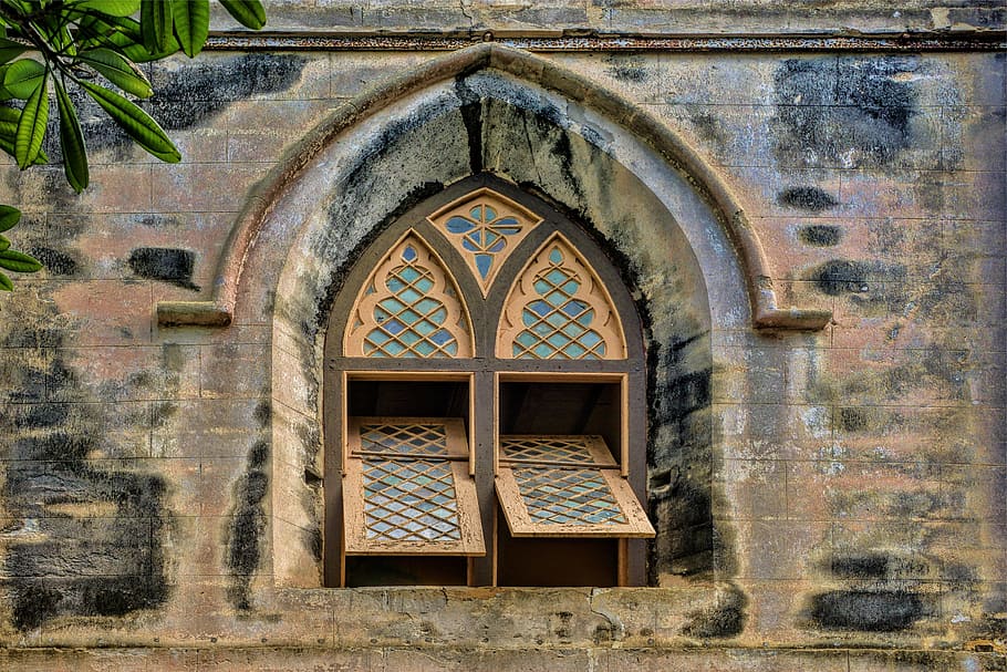 minimalist photography of slightly opened window, church, barbados, HD wallpaper