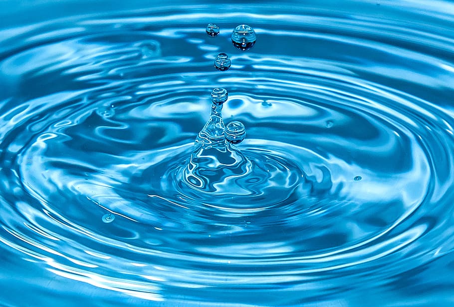 timelapse photo water drops, level, rippled, motion, concentric HD wallpaper
