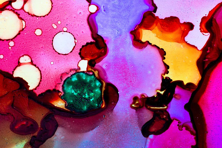 abstract, modern, background, texture, art, structure, ink HD wallpaper