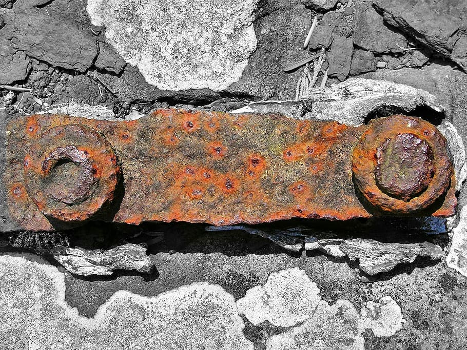 metal, rust, bar, wall, decay, day, rusty, no people, outdoors HD wallpaper