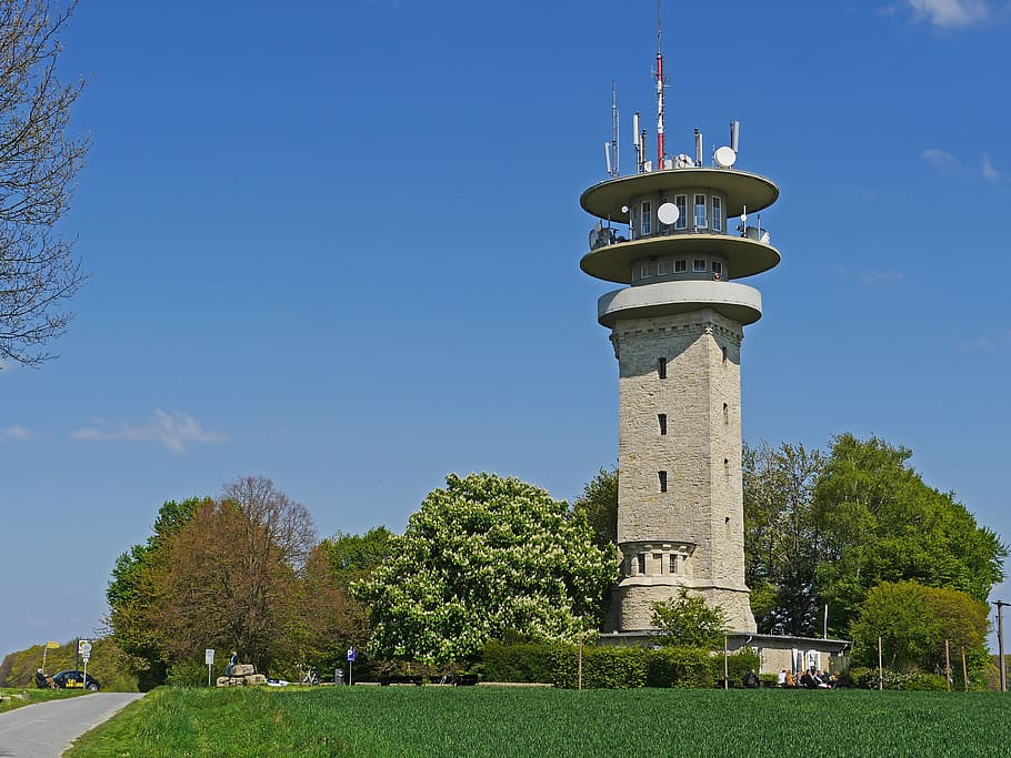 Baumberge, Münsterland, longinusturm, ridge, telecommunication tower, HD wallpaper