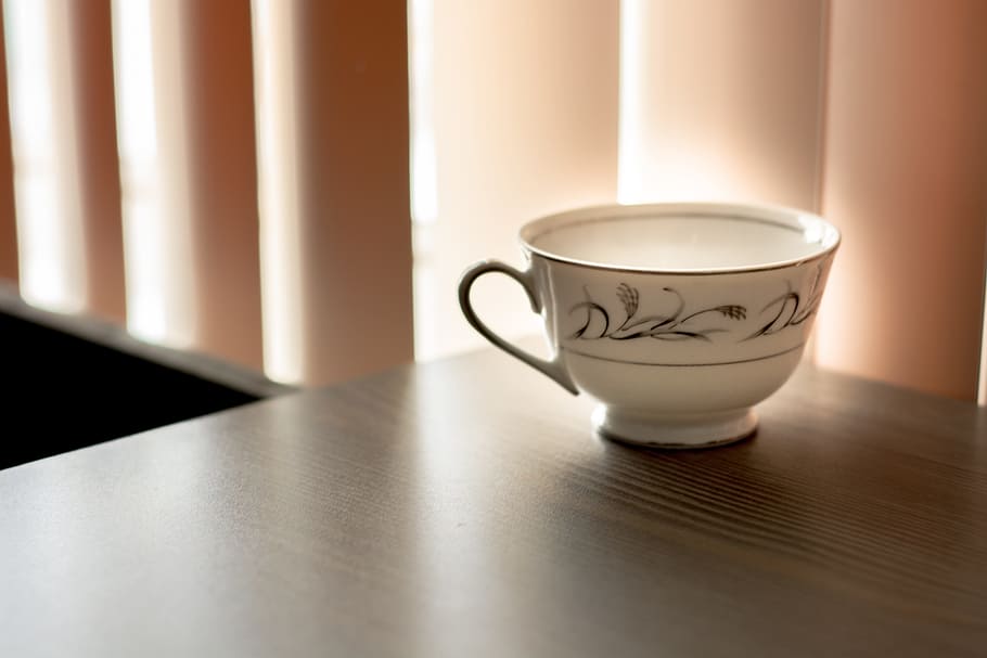 teacup, ceramic, table, room, curtain, mug, drink, indoors HD wallpaper