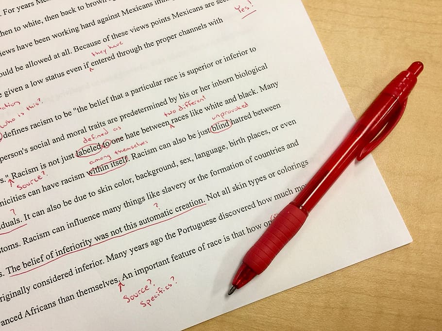 red click fan, mistakes, editing, school, red ink, corrections HD wallpaper