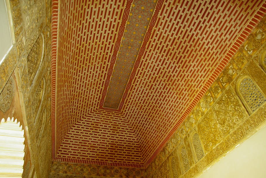 andalusia, malaga, ceiling, vault, architecture, islam, cultures HD wallpaper