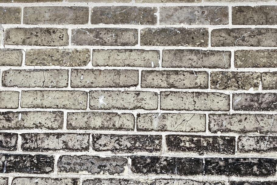 backdrop, wall, brick, stone, brown, gray, grey, texture, rock, HD wallpaper