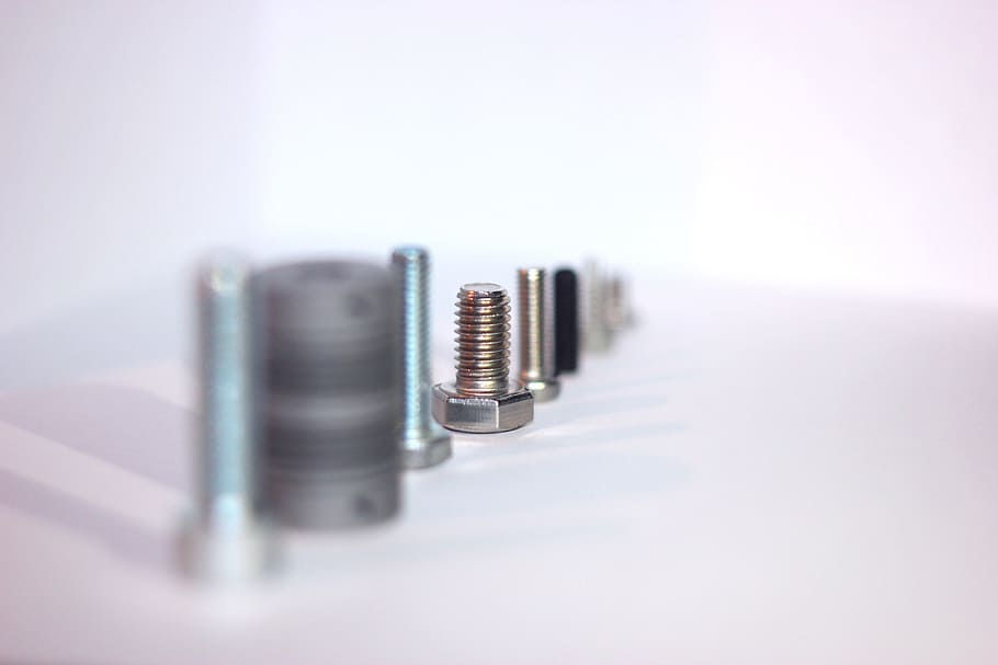 Screws, Fasteners, Mounting, Set, Steel, metal, construct, product HD wallpaper