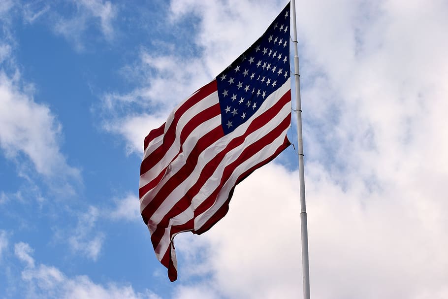 american flag, usa, symbol, national, american flag background, HD wallpaper