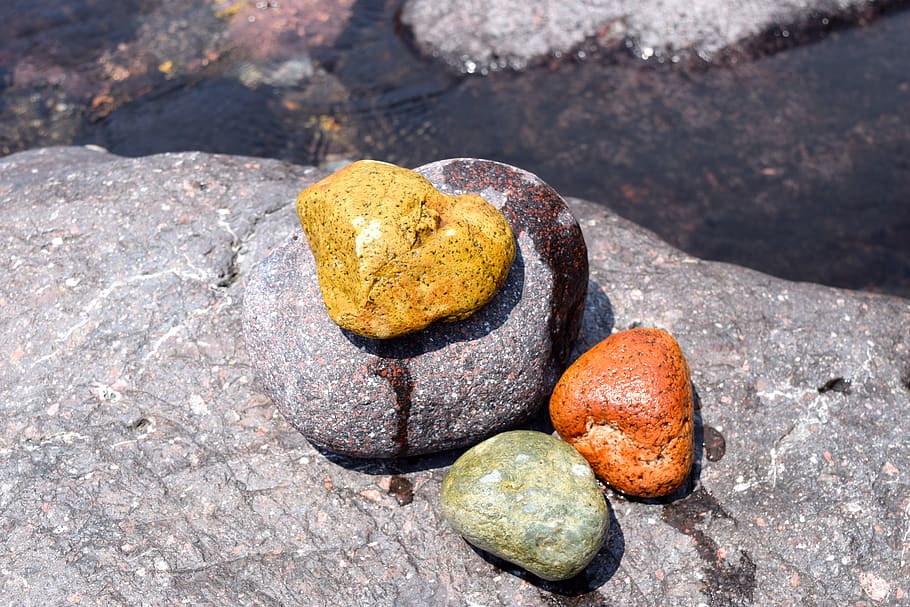 stone, river, pebbles, rock, waters, nature, shore stones, river landscape HD wallpaper