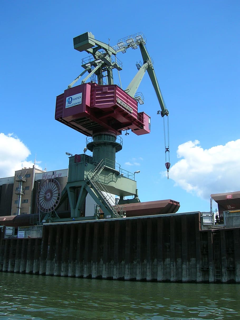 Crane, Loading, Work, Machine, loading crane, technology, industry HD wallpaper