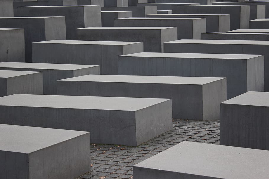 berlin, memorial, blocks, jews, world war ii, ww2, architecture, HD wallpaper