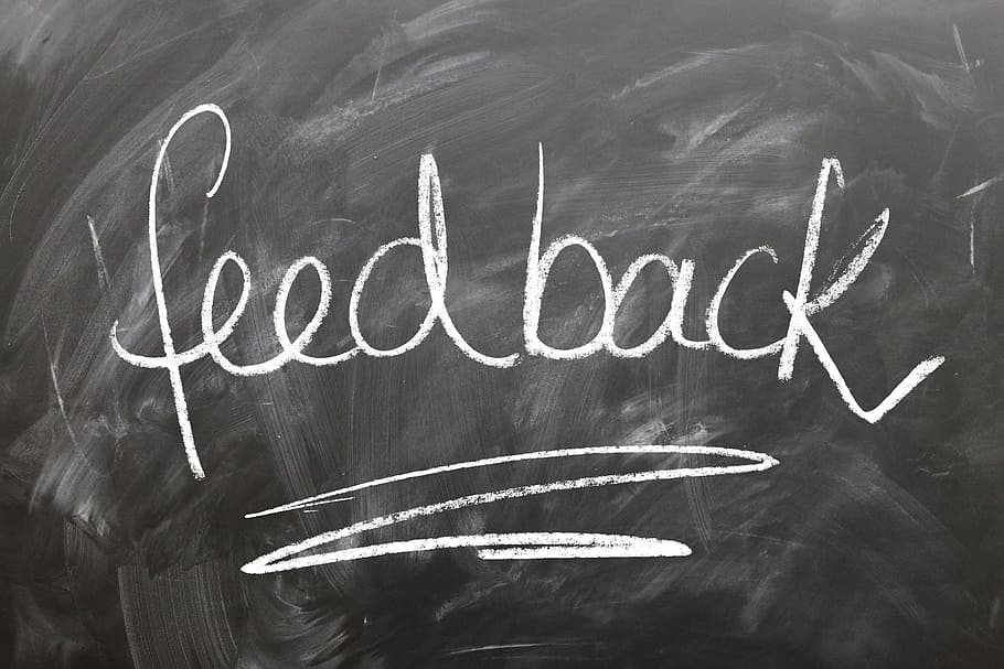 Feedback writings on black board, confirming, blackboard, chalk, HD wallpaper