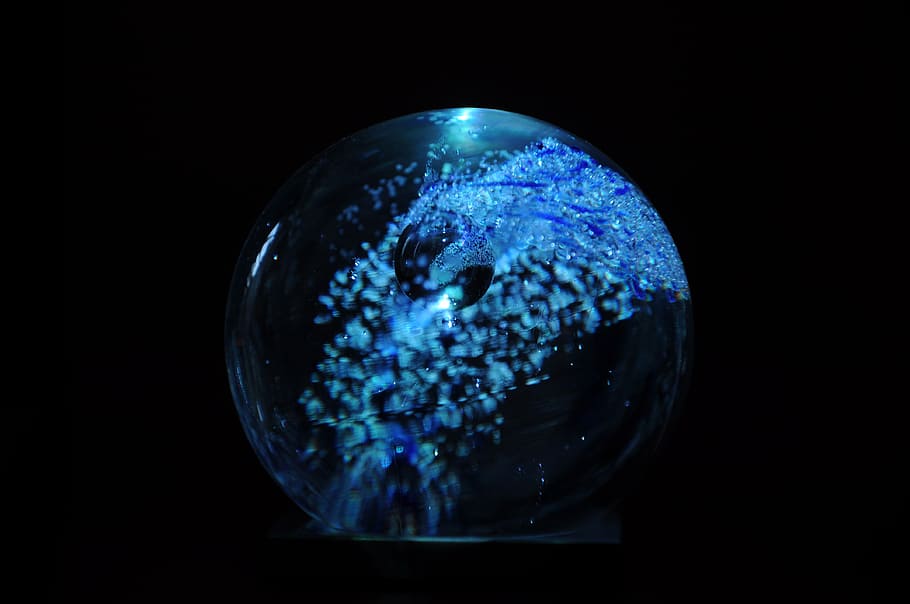 glass, back light, decoration, ball, glass ball, sphere, globe - man made object HD wallpaper