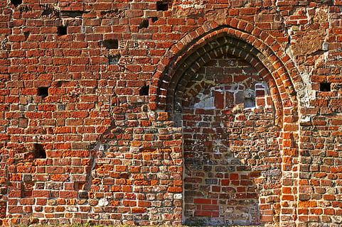 wall, city wall, eldena, greifswald, monastery ruins, background HD wallpaper