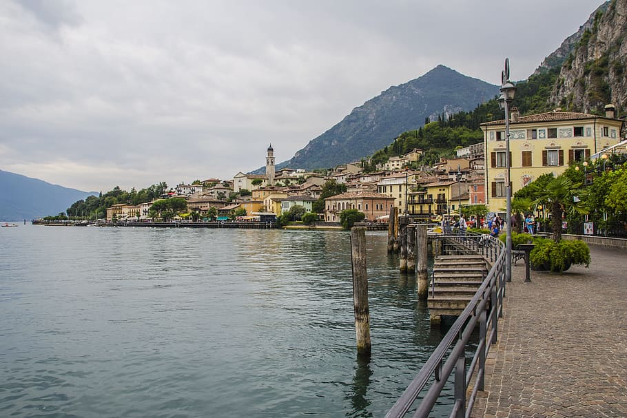 seaside, mountain, landscape, outdoor, nature, houses, country HD wallpaper