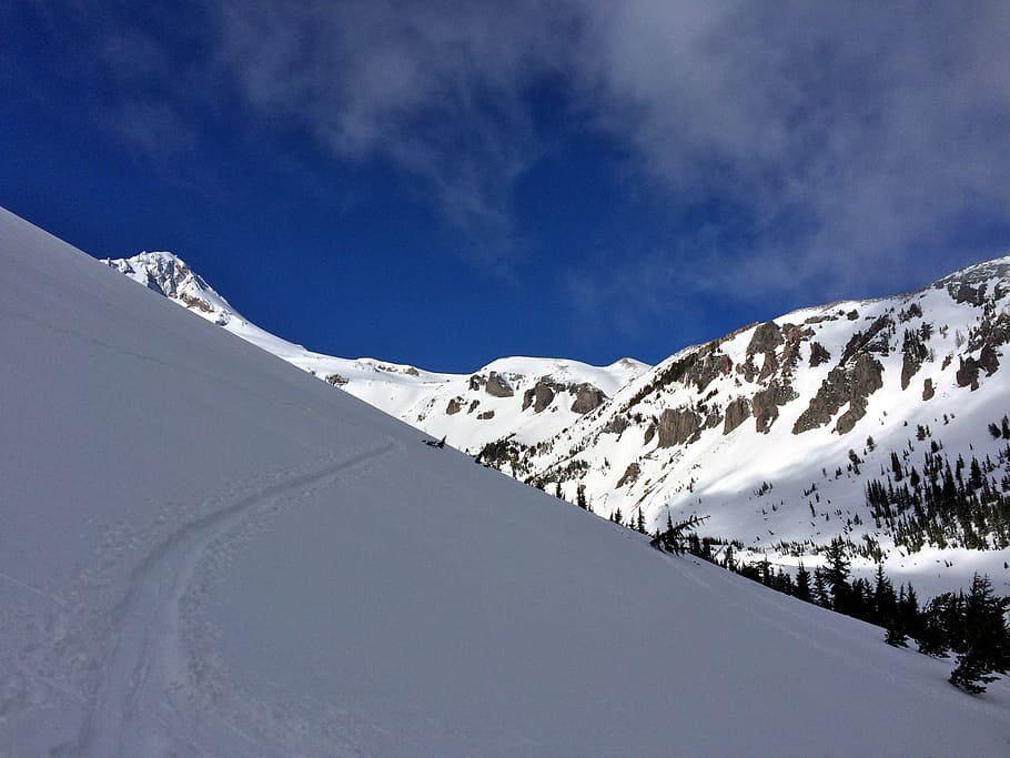 adventure, snow, skiing, winter, hiking, sport, snow mountain HD wallpaper