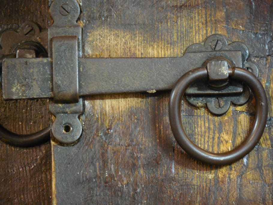 metal, latch, lock, door, security, protection, close, steel HD wallpaper