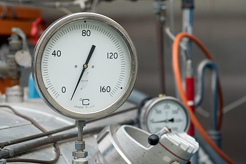 gray and white gauge, commercial, machine, industry, meter HD wallpaper