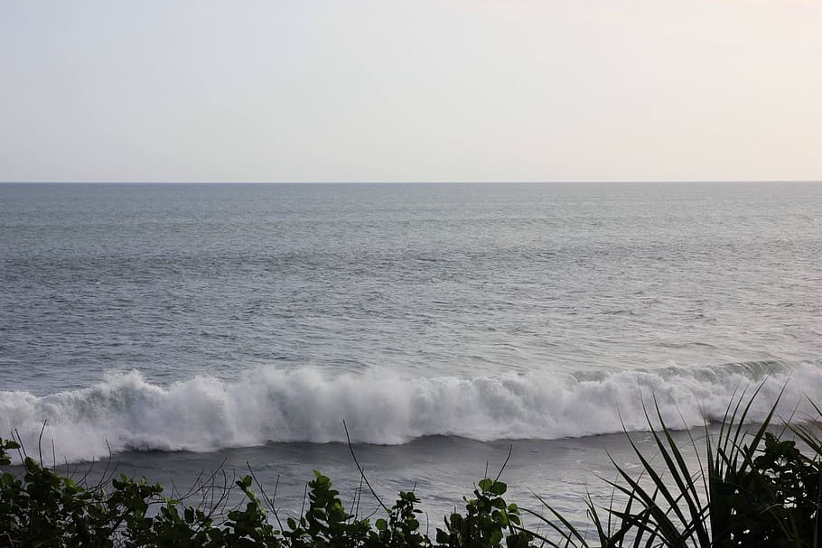 Wave, Beach, Evening, sea, nature, water, coastline, scenics HD wallpaper