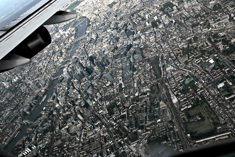 Город сверху фото с самолета. Самолет НЬЮЙОРК небоаска. Landscape 3d Top view from Airplane. Airplane Top view.