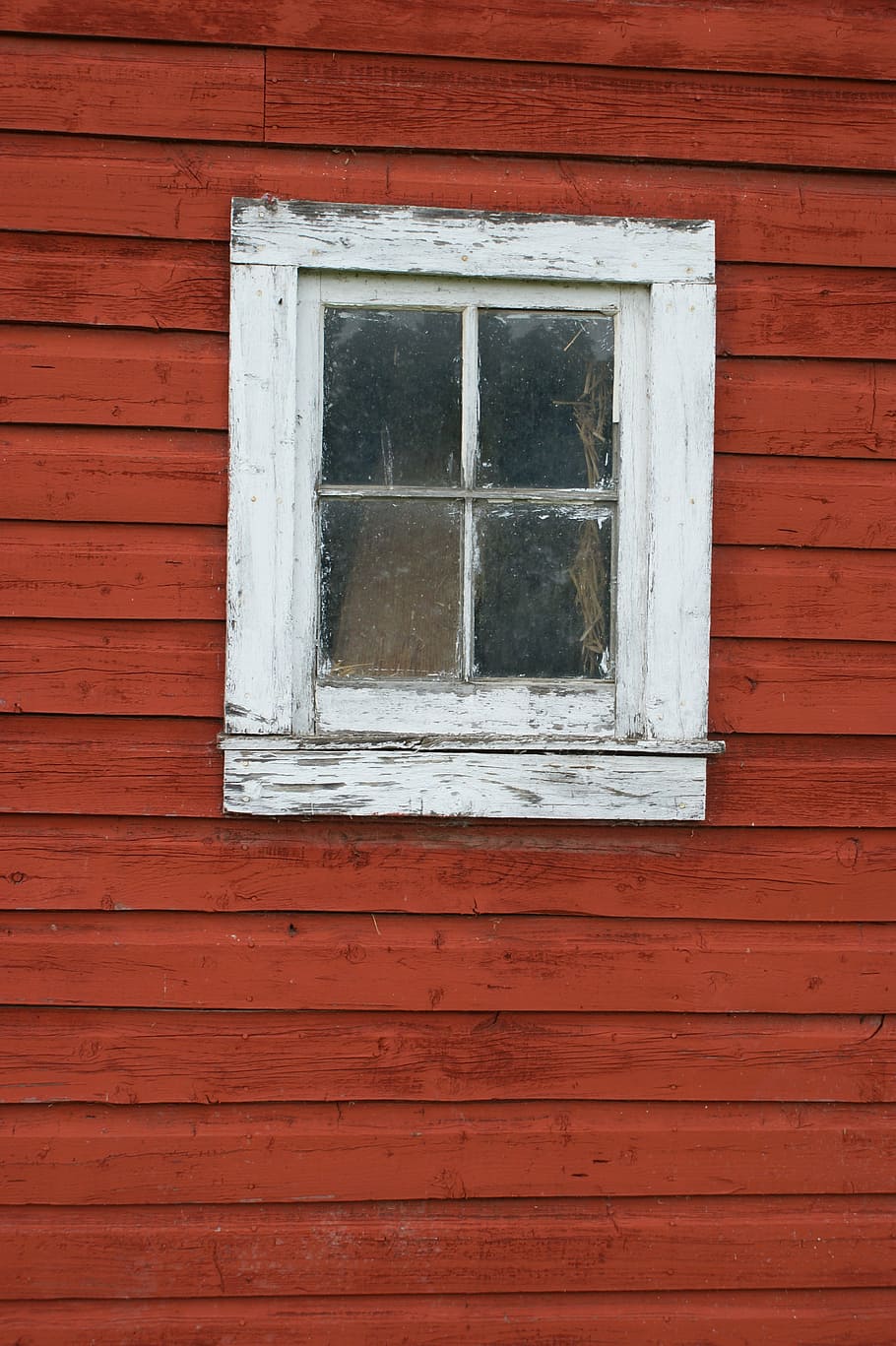 white wooden windowpane, old, barn, red, vintage, wall, building HD wallpaper