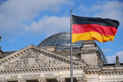 HD wallpaper: germany, flag, reichstag, berlin, black red gold