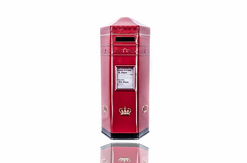 red labeled box against white background, post, postbox, mail HD wallpaper