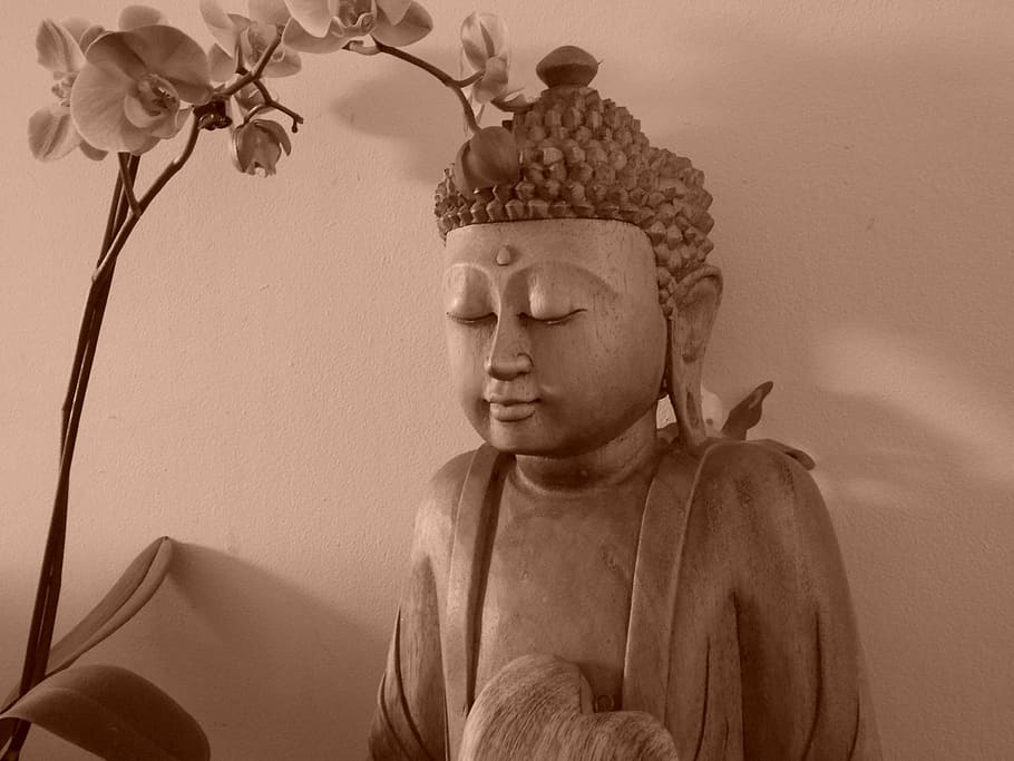 Gautama Buddha figurine, peace, tranquility, child, children only HD wallpaper