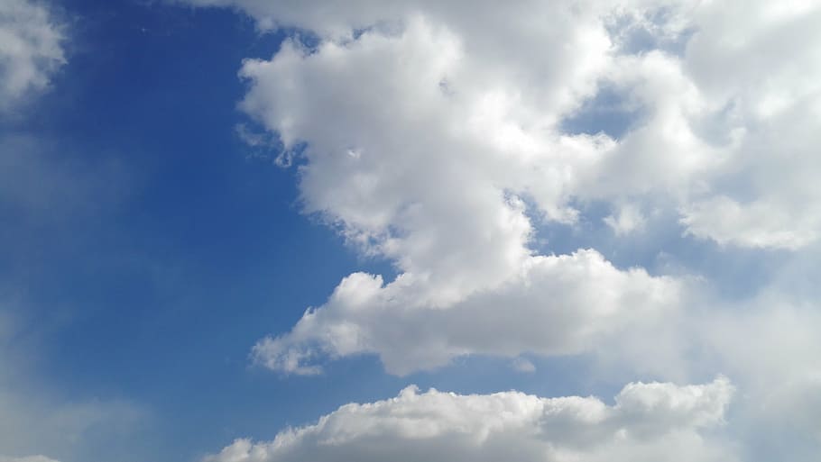 sky, cloud, blue, blue sky, nature, weather, day, backgrounds HD wallpaper
