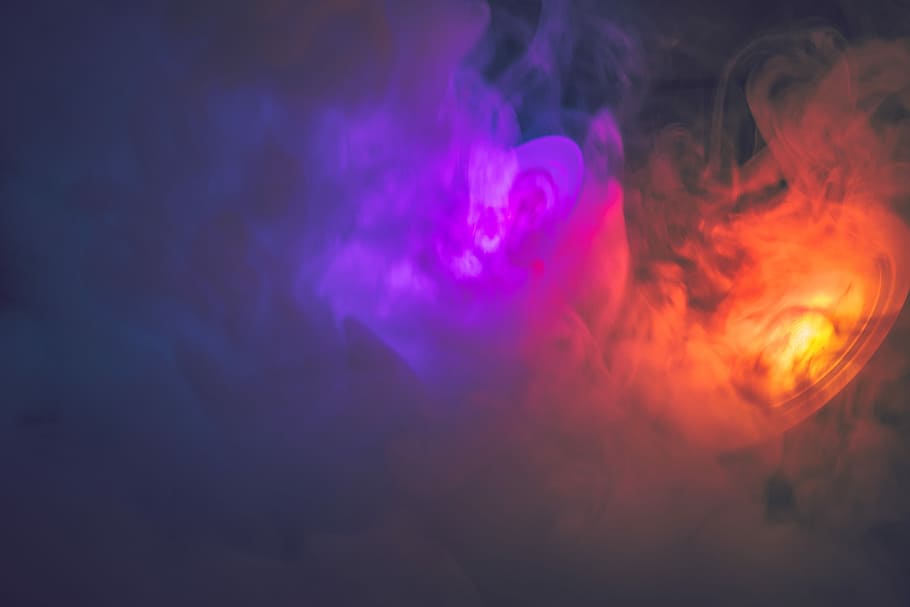 Water vapour!, purple and red abstract illustration, night, dark HD wallpaper