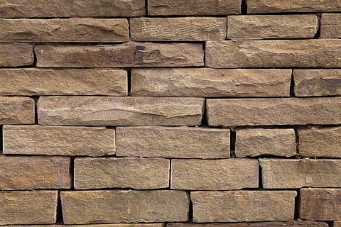 closeup photo of gray concrete brick wall, brown, stone, solid HD wallpaper
