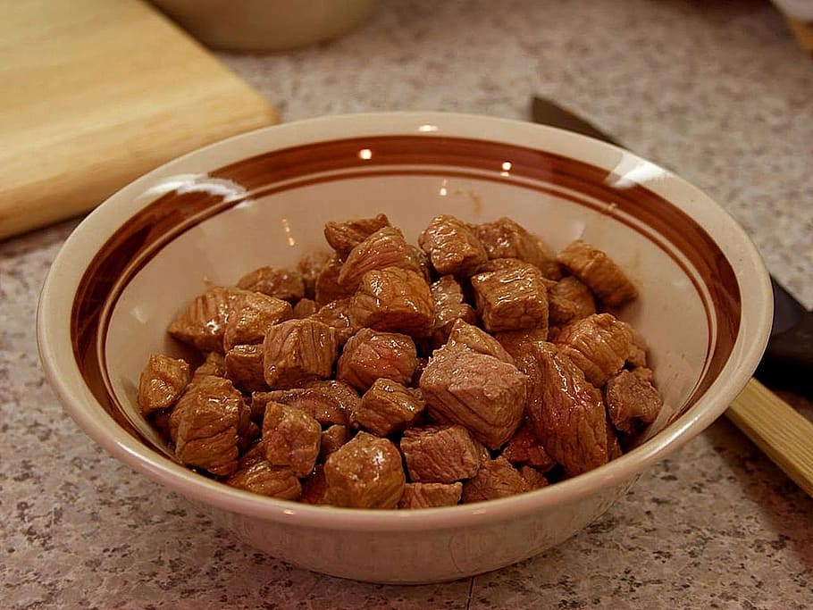 meat, stew, cooked, drink, food, food and drink, healthy eating HD wallpaper