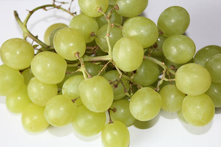 grapes, fruit, green, food and drink, healthy eating, freshness HD wallpaper