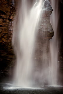 waterfall, stream, poco, motion, scenics - nature, long exposure HD wallpaper
